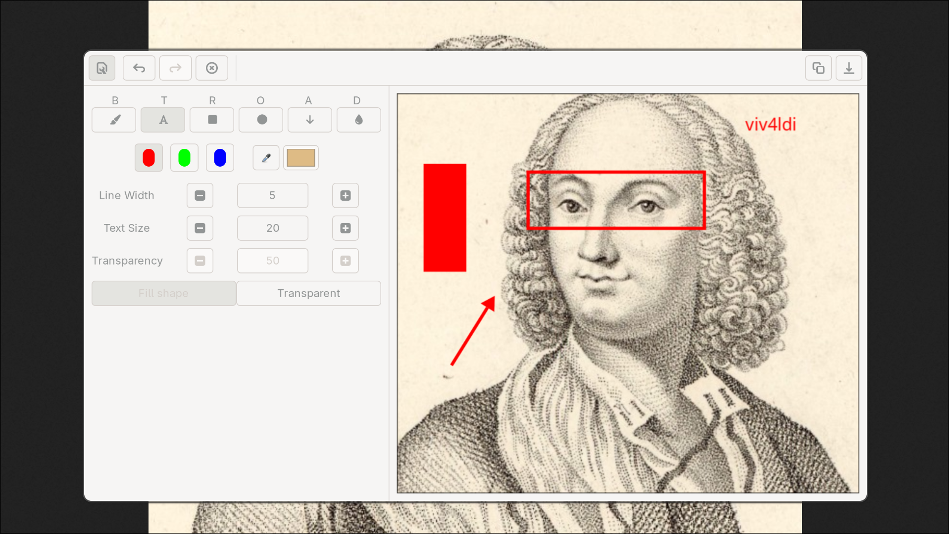 Screenshot tool with editing