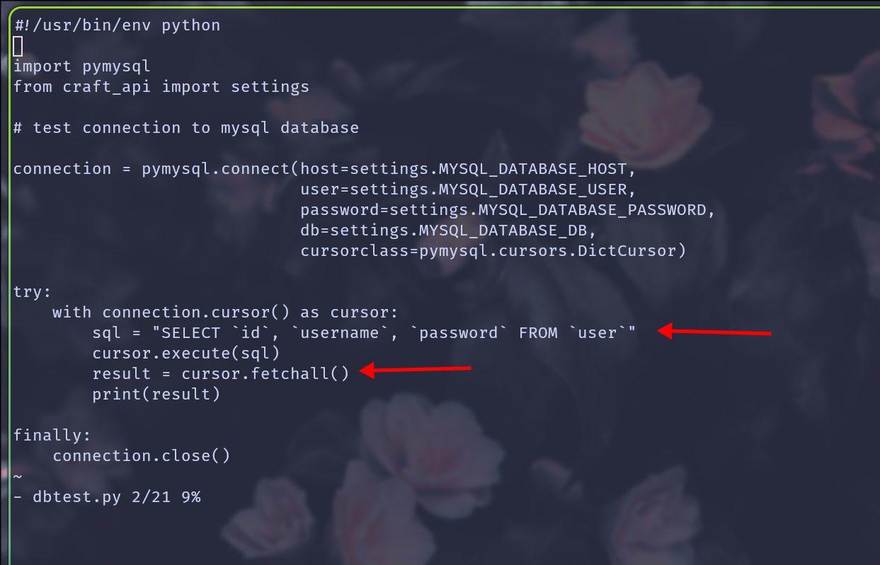 dbtest.py modified