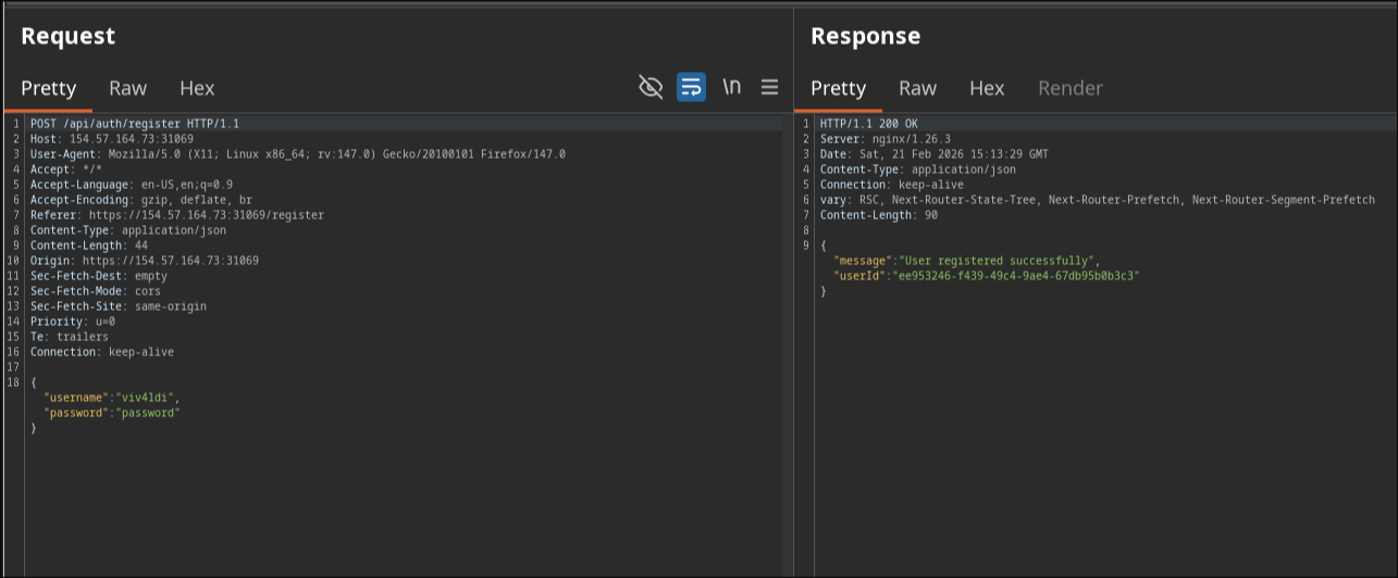 userId in Burp