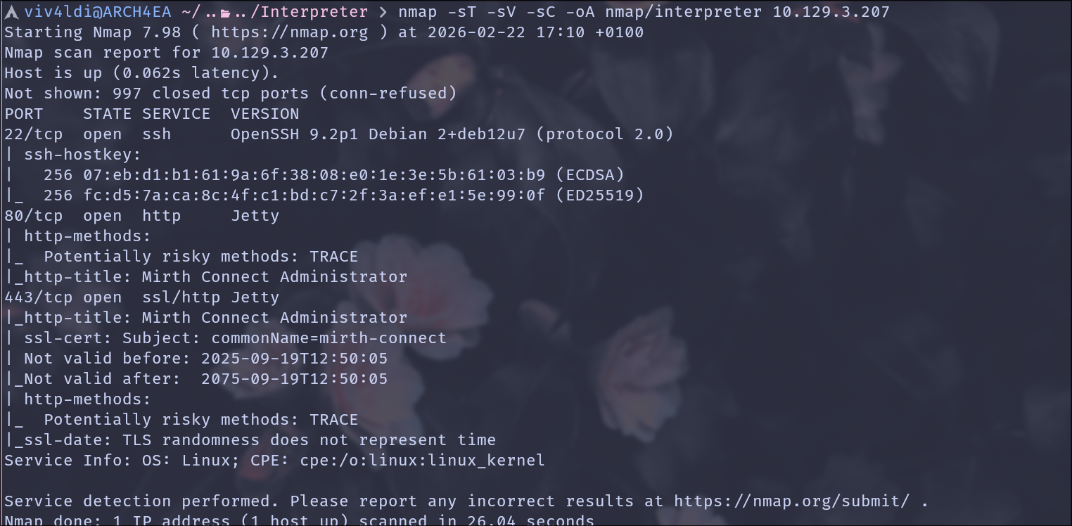 Nmap scan