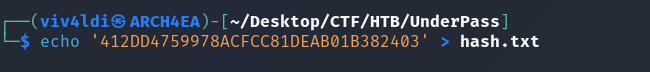Writing hash to file