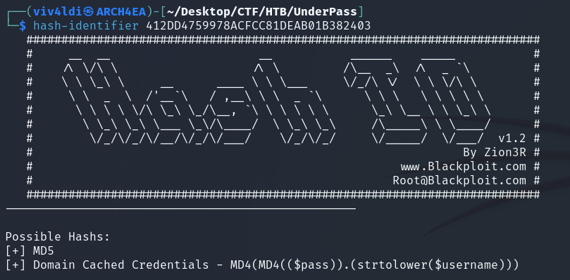 hash-identifier output